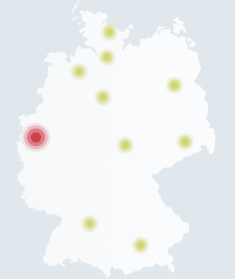 Rufnummern: Ortsrufnummern Landkarte Deutschland